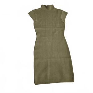 line and dot Olive Green Knit Dress XS
